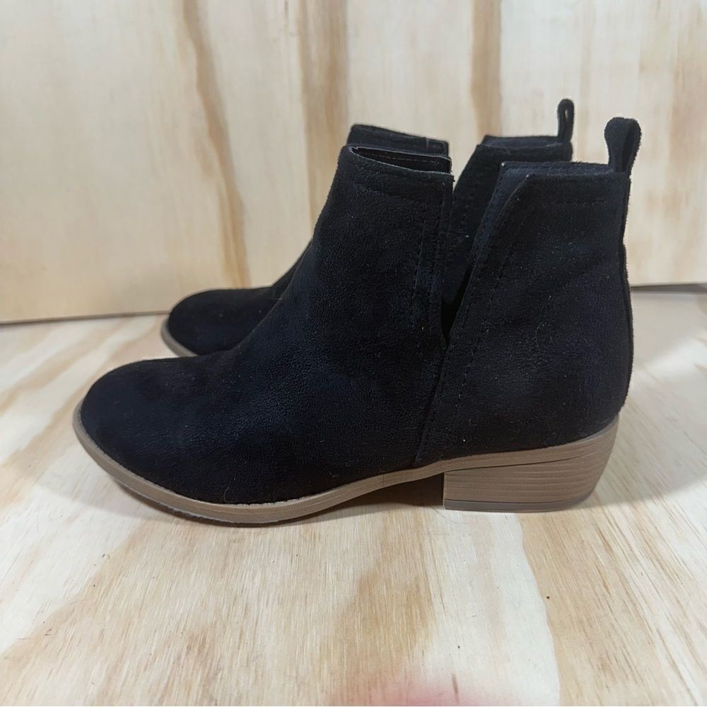 Black Suede Ankle Boots Women’s Size 7 - Picture 6 of 6